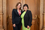 Montenegros Botschafterin Stanica Anđić (l.) kam zum Arbeitsgespräch zu LH-Stv. Manuela Khom. © Land Steiermark/Robert Binder; Verwendung bei Quellenangabe honorarfrei Montenegros Botschafterin Stanica Anđić (l.) kam zum Arbeitsgespräch zu LH-Stv. Manuela Khom.