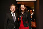 Europalandesrat Christian Buchmann mit EU-Handelskommissarin Cecilia Malmström.