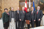 II. Landtagspräsidentin Manuela Khom, Universitätsprofessor Thomas Macho, Universitätsprofessor Manfred Prisching, Landeshauptmann Hermann Schützenhöfer, Landtagspräsidentin Bettina Vollath, Landesrat Christopher Drexler und Universitätsprofessor Helmut Konrad (v.l.) © Foto: steiermark.at/Fischer; bei Quellenangabe honorarfrei II. Landtagspräsidentin Manuela Khom, Universitätsprofessor Thomas Macho, Universitätsprofessor Manfred Prisching, Landeshauptmann Hermann Schützenhöfer, Landtagspräsidentin Bettina Vollath, Landesrat Christopher Drexler und Universitätsprofessor Helmut Konrad (v.l.) © Foto: steiermark.at/Fischer; bei Quellenangabe honorarfrei