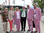 Ausgelassene Stimmung: LH Schützenhöfer und LR Eibinger-Miedl mit echten Formel 1-Freaks. Ausgelassene Stimmung: LH Schützenhöfer und LR Eibinger-Miedl mit echten Formel 1-Freaks.