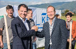 LH-Stv. Michael Schickhofer und KBG-Geschäftsführer Ernst Sattler (v.l.) beim Spatenstich in Spielberg. © Bilder: Land Steiermark/Bektaš; Verwendung bei Quellenangabe honorarfrei LH-Stv. Michael Schickhofer und KBG-Geschäftsführer Ernst Sattler (v.l.) beim Spatenstich in Spielberg. © Bilder: Land Steiermark/Bektaš; Verwendung bei Quellenangabe honorarfrei