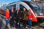 Alfred Hensle (Verkehrsverbund-Geschäftsführer), LR Anton Lang, Franz Suppan (ÖBB Regionalmanager der Personenverkehr AG). © Land Steiermark/Strasser Alfred Hensle (Verkehrsverbund-Geschäftsführer), LR Anton Lang, Franz Suppan (ÖBB Regionalmanager der Personenverkehr AG). © Land Steiermark/Strasser