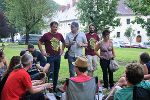 LH-Stv. Michael Schickhofer und Festinitiator Franz Lammer mit Besuchern am "Urban Camping". LH-Stv. Michael Schickhofer und Festinitiator Franz Lammer mit Besuchern am "Urban Camping".