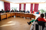 LH Schützenhöfer und LR Seitinger gemeinsam mit Bürgermeistern aus den betroffenen Regionen bei der Lagebesprechung in der Gemeinde Irdning-Donnersbachtal © Fotos: steiermark.at/Scheriau; bei Quellenangabe honorarfrei LH Schützenhöfer und LR Seitinger gemeinsam mit Bürgermeistern aus den betroffenen Regionen bei der Lagebesprechung in der Gemeinde Irdning-Donnersbachtal © Fotos: steiermark.at/Scheriau; bei Quellenangabe honorarfrei