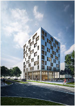 Gebäude J1 in Heilbronn – das deutschlandweit höchste Haus in Holzbauweise mit einer Höhe von 34 Meter © THIRD Gebäude J1 in Heilbronn – das deutschlandweit höchste Haus in Holzbauweise mit einer Höhe von 34 Meter © THIRD