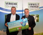 Landesrat Anton Lang und der Leiter der Umweltabteilung, Hofrat Dr. Gerhard Semmelrock. © Land Steiermark Landesrat Anton Lang und der Leiter der Umweltabteilung, Hofrat Dr. Gerhard Semmelrock. © Land Steiermark
