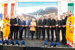 Offizielle Eröffnungsfeier des Gleinalmtunnels beim Nordportal in der Gemeinde St. Michael in Obersteiermark.