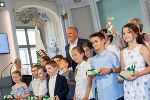 Würdigungsfeier in der Aula der Alten Universität: LH Mario Kunasek mit Ausgezeichneten beim „Känguru der Mathematik“ © Land Steiermark/Robert Frankl; Verwendung bei Quellenangabe honorarfrei Würdigungsfeier in der Aula der Alten Universität: LH Mario Kunasek mit Ausgezeichneten beim „Känguru der Mathematik“