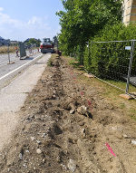 In Wildon wird ein neuer Geh- und Radweg errichtet © Land Steieiermark, bei Quellenangabe honorarfrei In Wildon wird ein neuer Geh- und Radweg errichtet