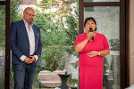 Der Leiter des Steiermark-Büros Erich Korzinek und LH-Stv. Manuela Khom bei der Eröffnung des „Steirischen Abends“ © Land Steiermark Der Leiter des Steiermark-Büros Erich Korzinek und LH-Stv. Manuela Khom bei der Eröffnung des „Steirischen Abends“
