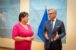 LH-Stv. Manuela Khom mit EU-Kommissar Magnus Brunner © Land Steiermark LH-Stv. Manuela Khom mit EU-Kommissar Magnus Brunner