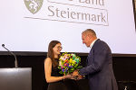 HTL Kapfenberg-Absolventin Lara Tiefenbacher bedankte sich im Namen aller Gäste. © Land Steiermark/Robert Frankl; Verwendung bei Quellenangabe honorarfrei HTL Kapfenberg-Absolventin Lara Tiefenbacher bedankte sich im Namen aller Gäste.