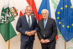 Landeshauptmann Mario Kunasek (l.) und Václav Klaus © Land Steiermark/ Binder Landeshauptmann Mario Kunasek (l.) und Václav Klaus