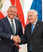 Landeshauptmann Mario Kunasek (l.) und Václav Klaus © Land Steiermark/ Binder Landeshauptmann Mario Kunasek (l.) und Václav Klaus