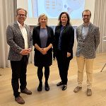 Wolfgang Feigl, Vize-Bgm. Judith Schwentner, LR Claudia Holzer, Stefan Walter (v.l.).