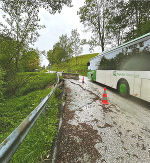 Die Rutschung entlang der L 713 (Kaiseraustraße) wird saniert