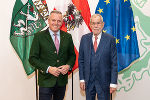 Landeshauptmann Mario Kunasek empfing Bundespräsident Alexander Van der Bellen in der Grazer Burg. © Land Steiermark/Binder; bei Quellenangabe honorarfrei