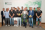 Landeshauptmann Mario Kunasek empfing Spieler und Funktionäre von UVC Holding Graz, dem Volleyball-Cupsieger 2026. © Foto: Land Steiermark/Andreas Resch; bei Quellenangabe honorarfrei