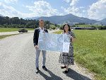 Landesrätin Claudia Holzer und Bürgermeister Thomas Reingruber © Hausjell