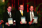 v. l.: LR Ch.Buchmann, H.Lercher (Agentur i-Punkt), J.Maier (Medienfabrik). (Foto: M.Hetzmannseder, Austropapier) 
