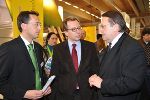v.l.: Ing. Bernhard Puttinger, LR Dr. Christian Buchmann, Dr. Paul Rübig (MEP) 