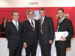 v.l.: GF Rogelio Pardo (Madrid Biocluster), Dr. Christian Buchmann, Dr. Martin Bartenstein, Dr. Robert Gfrerer © prodigitalia v.l.: GF Rogelio Pardo (Madrid Biocluster), Dr. Christian Buchmann, Dr. Martin Bartenstein, Dr. Robert Gfrerer