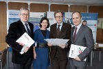 WK-Direktor Mag. Thomas Spann, Stadträtin Mag. Sonja Grabner, Landesrat Dr. Christian Buchmann, Steiermärkische-Vorstand Mag. Franz Kerber (v.l.) © Fischer WK-Direktor Mag. Thomas Spann, Stadträtin Mag. Sonja Grabner, Landesrat Dr. Christian Buchmann, Steiermärkische-Vorstand Mag. Franz Kerber (v.l.)