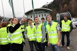 Landesrat Dr. Christian Buchmann mit SchülerInnen der HTL Kapfenberg bei der Firma Komptech © SFG Landesrat Dr. Christian Buchmann mit SchülerInnen der HTL Kapfenberg bei der Firma Komptech