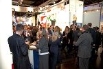 Reges Treiben auf dem Österreich-Stand, organisiert vom steirischen Humantechnologie-Cluster, auf der Medica 2010 in Düsseldorf. © Human.technology Styria GmbH Reges Treiben auf dem Österreich-Stand, organisiert vom steirischen Humantechnologie-Cluster, auf der Medica 2010 in Düsseldorf.