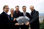 v.l.: Christian Buchmann (Landesrat für Wirtschaft, Europa und Kultur), Lisa Rücker (Vizebürgermeisterin der Stadt Graz), Eberhard Schrempf (GF Creative Industries Styria), Siegfried Nagl (Bürgermeister der Stadt Graz), Heimo Lercher (Wirtschaftskammer Steiermark) © ochoresotto v.l.: Christian Buchmann (Landesrat für Wirtschaft, Europa und Kultur), Lisa Rücker (Vizebürgermeisterin der Stadt Graz), Eberhard Schrempf (GF Creative Industries Styria), Siegfried Nagl (Bürgermeister der Stadt Graz), Heimo Lercher (Wirtschaftskammer Steiermark)