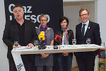 v.l.: Eberhard Schrempf (GF Creative Industries Styria), Lisa Rücker (Vizebürgermeisterin Stadt Graz), Sonja Grabner (Wirtschaftsstadträtin Stadt Graz), Christian Buchmann (Landesrat für Wirtschaft, Europa und Kultur) © Creative Industries Styria v.l.: Eberhard Schrempf (GF Creative Industries Styria), Lisa Rücker (Vizebürgermeisterin Stadt Graz), Sonja Grabner (Wirtschaftsstadträtin Stadt Graz), Christian Buchmann (Landesrat für Wirtschaft, Europa und Kultur)