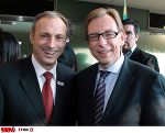 LR Christian Buchmann mit Sporthilfe-Geschäftsführer Anton Schutti © GEPA/Sporthilfe LR Christian Buchmann mit Sporthilfe-Geschäftsführer Anton Schutti