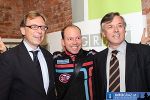 Foto v.l.n.r.: Christian Buchmann (Landesrat für Wirtschaft, Europa und Kultur), Martin G. Wanko und Edmund Müller (Stadtrat für Gesundheit und Kultur) © InfoGraz