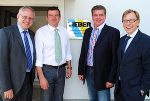 v.l.: LAbg. Wolfgang Kasic, Ing. Franz Tieber, Hannes Tieber und LR Dr. Christian Buchmann © ÖVP GU/Moser