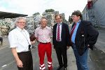 Rohstoffrückgewinnung ist die Zukunft: SFG-GF Burghard Kaltenbeck, LR Christian Buchmann mit Saubermacher-Vorstand Frank Dicker © SFG Rohstoffrückgewinnung ist die Zukunft: SFG-GF Burghard Kaltenbeck, LR Christian Buchmann mit Saubermacher-Vorstand Frank Dicker