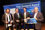 Moderator Gregor Withalm, Landesrat Christian Buchmann, Alexander Quester, SFG-GF Burghard Kaltenbeck © Frankl