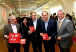 Dr. Burghard Kaltenbeck (Geschäftsführer der Steirischen Wirtschaftsförderung SFG), Mag. (FH) Sonja Grabner (Wirtschaftsstadträtin der Landeshauptstadt Graz), Dr. Christian Buchmann (Landesrat für Wirtschaft, Europa und Kultur), Mag. Franz Kerber (stv. Vorstandsvorsitzender der Steiermärkischen Sparkasse), Mag. (FH) Jakob Taibinger (Regionalstellenkoordinator der Wirtschaftskammer Steiermark) © Frankl