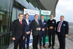 v.l.: Franz Lückler (ACstyria Geschäftsführer, Bernd Ekhart (Pankl Aerospace), Wirtschaftslandesrat Christian Buchmann, Thomas Kornfeld (Böhler Schmiedetechnik), Sebastian Resch (MT Aerospace), Udo Rudolph (Berlin Brandenburg Aerospace Alliance).