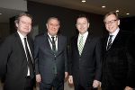 v.l.: Christopher Drexler (ÖVP-Klubobmann), Siegfried Schrittwieser (LH-Stellvertreter), Nikolaus Berlakovich (Umweltminister), Christian Buchmann (Wirtschaftslandesrat). © Lunghammer