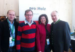 v.l.: GF proHolz Austria Mag. Georg Binder, LR Dr. Christian Buchmann, Obfrau Fachgruppe Holzindustrie Steiermark Monika Zechner MIM, LR Johann Seitinger. © kk v.l.: GF proHolz Austria Mag. Georg Binder, LR Dr. Christian Buchmann, Obfrau Fachgruppe Holzindustrie Steiermark Monika Zechner MIM, LR Johann Seitinger.