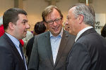 v.l.: Branislav Bugarski (Minister für Internationales und Selbstverwaltung der Autonomen Provinz Vojvodina – Partnerregion der Steiermark), Christian Buchmann (Europalandesrat), Günter Dörflinger (Vorstandsdirektor Christof Holding AG). © Regine Schöttel v.l.: Branislav Bugarski (Minister für Internationales und Selbstverwaltung der Autonomen Provinz Vojvodina – Partnerregion der Steiermark), Christian Buchmann (Europalandesrat), Günter Dörflinger (Vorstandsdirektor Christof Holding AG).