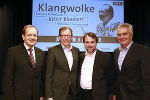 v.l.: Generaldirektor Dr. Othmar Ederer (Grazer Wechselseitige Versicherung AG), Kulturlandesrat Dr. Christian Buchmann, Intendant Mathis Huber (styriarte) und Landesdirektor Gerhard Draxler (ORF Steiermark). © ORF/Wolf