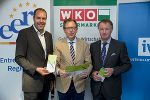 v.l.: Mag. Jürgen Roth (Vizepräsident WK Steiermark), Dr. Christian Buchmann (Wirtschaftslandesrat), KR Mag. Jochen Pildner-Steinburg (Präsident IV Steiermark). © IV Steiermark