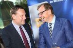 Ehrengast Staatssekretär und Bevollmächtigter des Landes Sachsen-Anhalt beim Bund Dr. Michael Schneider und Wirtschaftslandesrat Dr. Christian Buchmann. © SFG/Frankl Ehrengast Staatssekretär und Bevollmächtigter des Landes Sachsen-Anhalt beim Bund Dr. Michael Schneider und Wirtschaftslandesrat Dr. Christian Buchmann.