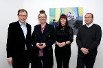v.l.: Kulturlandesrat Dr. Christian Buchmann, Florinda Ke Sophie, Slađana Matić Trstenjak, Mario Berdic. © cp-pictures (Günther Schluchautz)