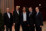 v. l. Benedikt Bittmann, Jürgen Roth, Richard David Precht, Josef Herk und Christian Buchmann. © Fischer