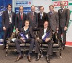 hinten (v.l.): Claus Tüchler (GF ICS), Franz Kerber (Vorstandsdirektor Steiermärkische), Christoph Leitl (WKÖ-Präsident), Christian Buchmann (Wirtschaftslandesrat), Josef Herk (Präsident WK Steiermark), Jürgen Roth (Vizepräsident WK Steiermark); vorne (v.l.): Exportpreissieger Marc Pildner-Steinburg, Norbert Minarik. © Milatovic hinten (v.l.): Claus Tüchler (GF ICS), Franz Kerber (Vorstandsdirektor Steiermärkische), Christoph Leitl (WKÖ-Präsident), Christian Buchmann (Wirtschaftslandesrat), Josef Herk (Präsident WK Steiermark), Jürgen Roth (Vizepräsident WK Steiermark); vorne (v.l.): Exportpreissieger Marc Pildner-Steinburg, Norbert Minarik.