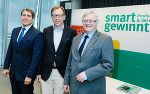 v.l.: Markus Beyrer (Generaldirektor Businesseurope), Christian Buchmann (Wirtschaftslandesrat), Burghard Kaltenbeck (Geschäftsführer SFG).