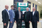 v.l.: Dr. Ulrich Müller, DI (FH) Erhard Pretterhofer, LR Dr. Christian Buchmann, ÖR DI Heinz Gach, Mag. Thomas Spann. © Holzcluster Steiermark