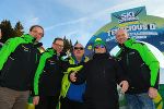Landesrat Dr. Christian Buchmann, Dir. Georg Bliem und BM Jürgen Winter empfingen die US-Superstars in Schladming, wo sie ihr exklusives Europakonzert gaben.  © Martin Huber